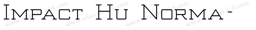 Impact Hu Norma字体转换